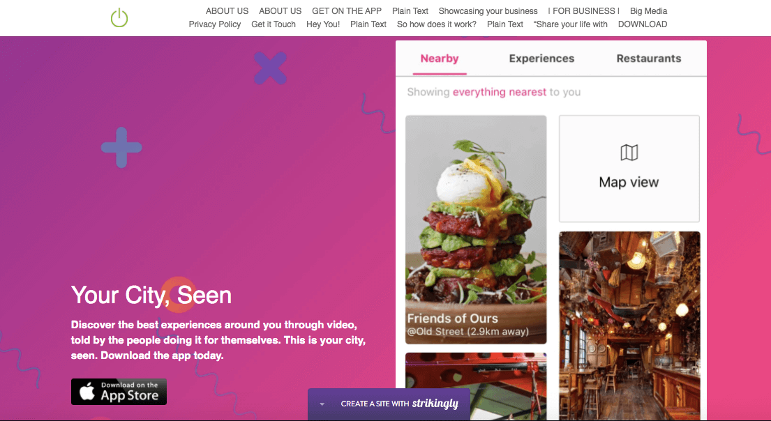 website built on Strikingly that's promoting a mobile app website built on Strikingly that's promoting a mobile app
